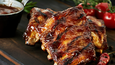Ribs at the Skyline Terrace at Hollywood Casino at Charles Town Races.